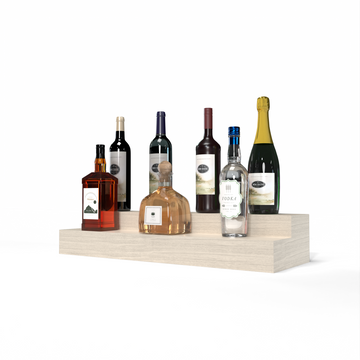 Liquor Riser, 2 Riser 6 Column in White Oak Unstained with WineSafe™ Satin Sealant