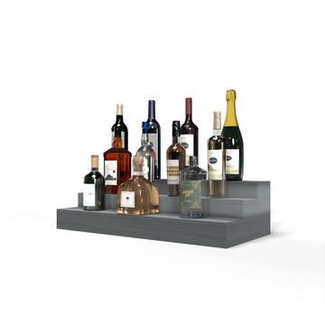 Liquor Riser, 3 Riser 6 Column in Premium Redwood Greywash stained without WineSafe™ Satin Sealant