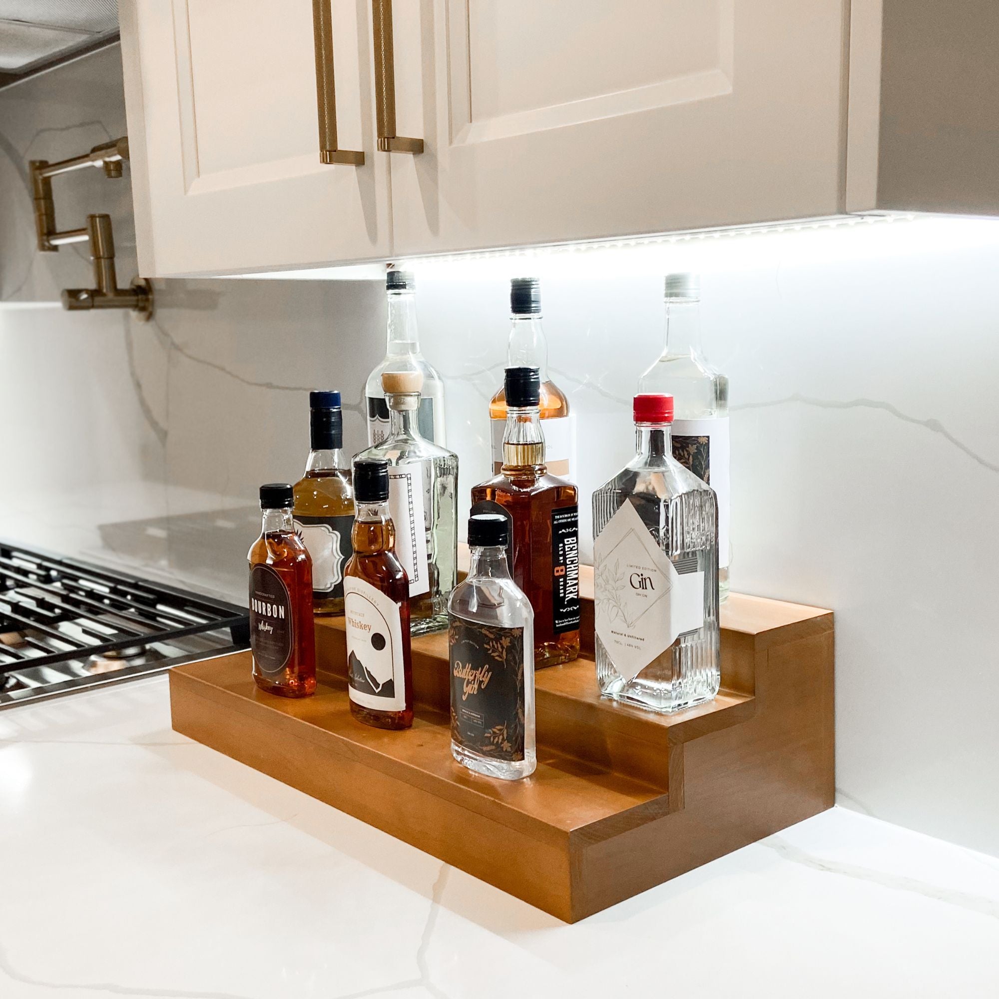 Liquor Riser, 3 Riser 8 Column – Wine Racks America