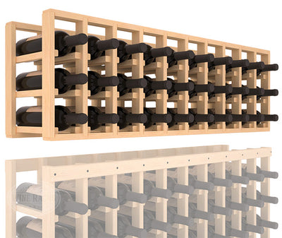 InstaCellar - 10 Column Standard Extender Rack in Ponderosa Pine Unstained without WineSafe™ Satin Sealant