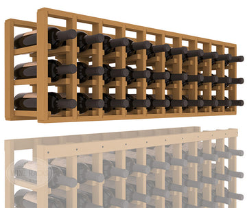 InstaCellar - 10 Column Standard Extender Rack in Ponderosa Pine Oak stained without WineSafe™ Satin Sealant