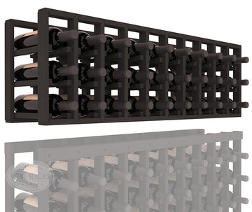InstaCellar - 10 Column Standard Extender Rack in Ponderosa Pine Black stained without WineSafe™ Satin Sealant