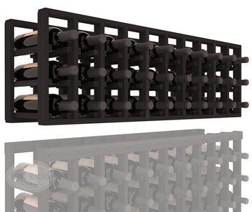 InstaCellar - 10 Column Standard Extender Rack in Premium Redwood Black stained without WineSafe™ Satin Sealant