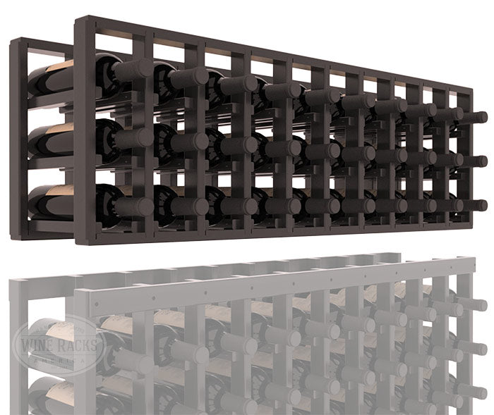 InstaCellar - 10 Column Standard Extender Rack in Premium Redwood Black stained with WineSafe™ Satin Sealant