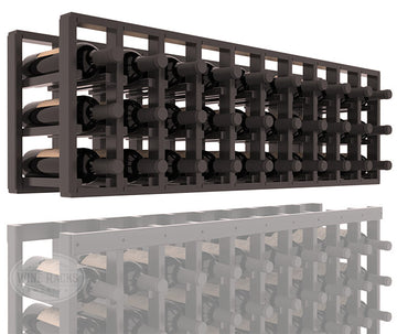 InstaCellar - 10 Column Standard Extender Rack in Premium Redwood Black stained with WineSafe™ Satin Sealant