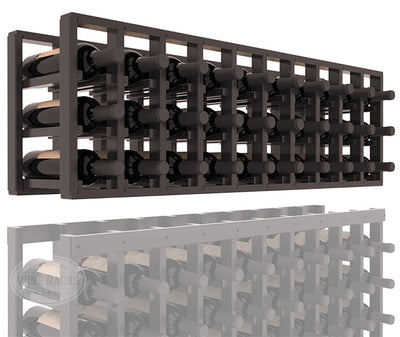 InstaCellar - 10 Column Standard Extender Rack in Premium Redwood Black stained with WineSafe™ Satin Sealant