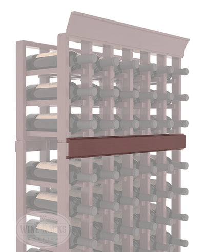 InstaCellar - Trim Molding by the foot in Ponderosa Pine Walnut stained with WineSafe™ Satin Sealant
