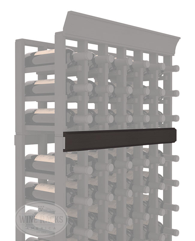 InstaCellar - Trim Molding by the foot in Ponderosa Pine Black stained without WineSafe™ Satin Sealant