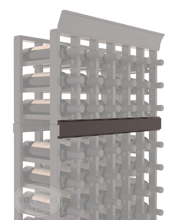 InstaCellar - Trim Molding by the foot in Ponderosa Pine Black stained with WineSafe™ Satin Sealant