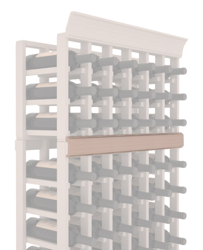 InstaCellar - Trim Molding by the foot in Ponderosa Pine Greywash stained with WineSafe™ Satin Sealant