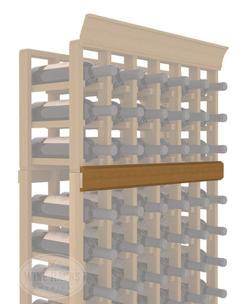 InstaCellar - Trim Molding by the foot in Premium Redwood Oak stained without WineSafe™ Satin Sealant