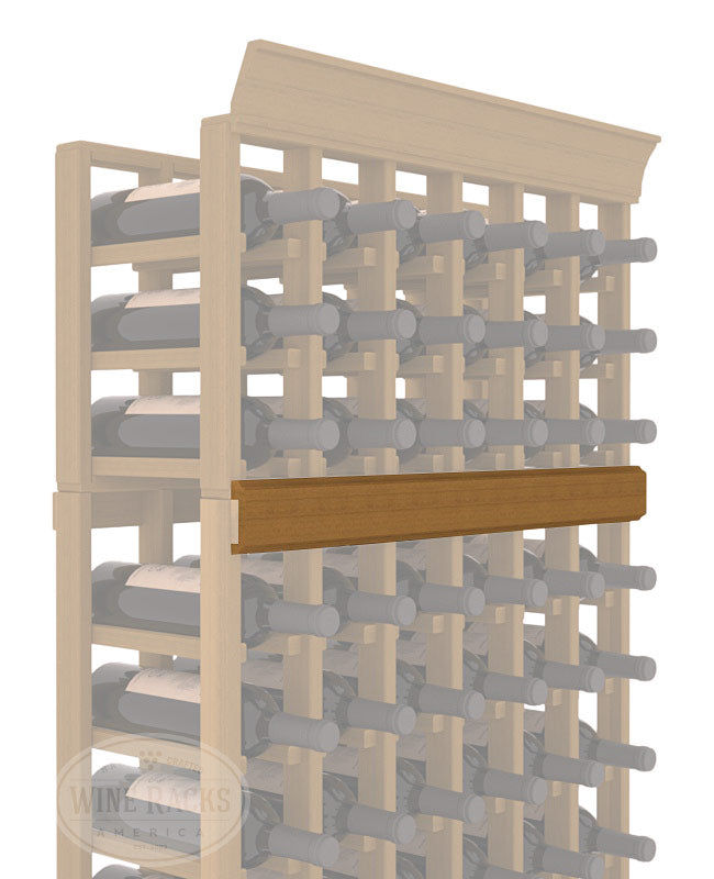 InstaCellar - Trim Molding by the foot in Premium Redwood Oak stained without WineSafe™ Satin Sealant