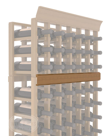 InstaCellar - Trim Molding by the foot in Premium Redwood Oak stained with WineSafe™ Satin Sealant