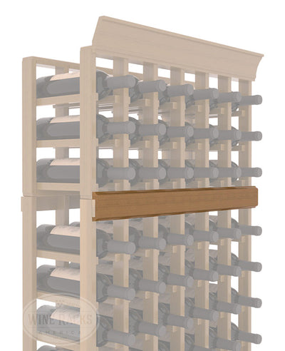 InstaCellar - Trim Molding by the foot in Premium Redwood Oak stained with WineSafe™ Satin Sealant