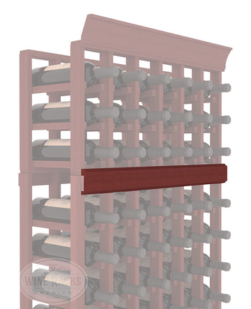 InstaCellar - Trim Molding by the foot in Premium Redwood Cherry stained without WineSafe™ Satin Sealant