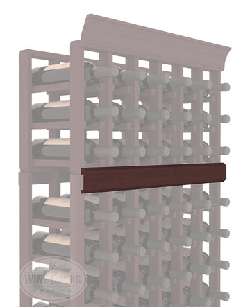 InstaCellar - Trim Molding by the foot in Premium Redwood Walnut stained without WineSafe™ Satin Sealant