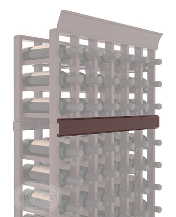 InstaCellar - Trim Molding by the foot in Premium Redwood Walnut stained with WineSafe™ Satin Sealant