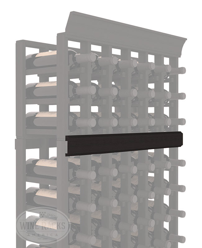 InstaCellar - Trim Molding by the foot in Premium Redwood Black stained without WineSafe™ Satin Sealant