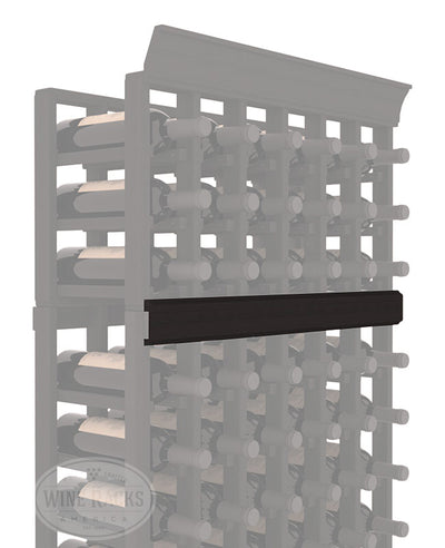 InstaCellar - Trim Molding by the foot in Premium Redwood Black stained without WineSafe™ Satin Sealant