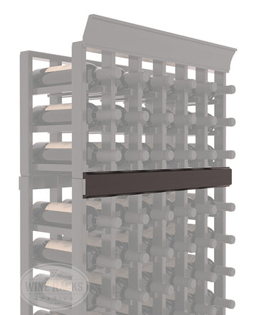 InstaCellar - Trim Molding by the foot in Premium Redwood Black stained with WineSafe™ Satin Sealant