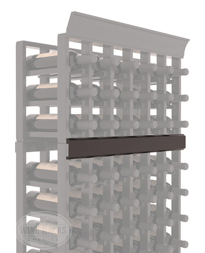 InstaCellar - Trim Molding by the foot in Premium Redwood Black stained with WineSafe™ Satin Sealant