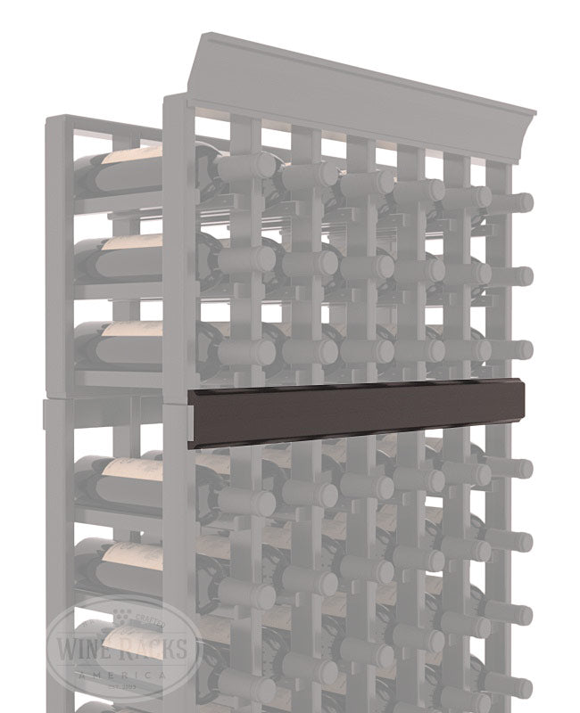 InstaCellar - Trim Molding by the foot in Premium Redwood Black stained with WineSafe™ Satin Sealant