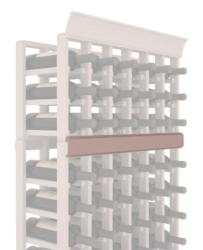 InstaCellar - Trim Molding by the foot in Premium Redwood Greywash stained without WineSafe™ Satin Sealant