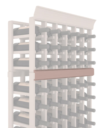 InstaCellar - Trim Molding by the foot in Premium Redwood Greywash stained with WineSafe™ Satin Sealant