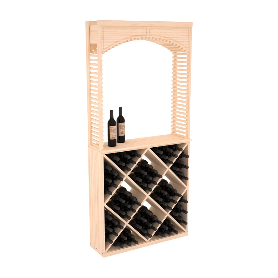 InstaCellar - 35" Cellar Arch / Diamond Cube / Solid Top Combo