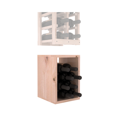 InstaCellar - 2 Column Bin Extender in Knotty Alder Unstained with WineSafe™ Satin Sealant