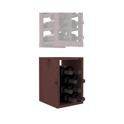 InstaCellar - 2 Column Bin Extender in Knotty Alder Walnut stained without WineSafe™ Satin Sealant