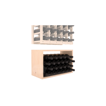 InstaCellar - 5 Column Bin Extender in Ponderosa Pine Unstained with WineSafe™ Satin Sealant