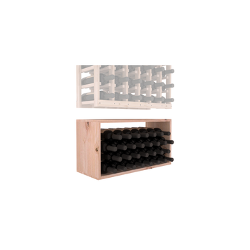 InstaCellar - 6 Column Bin Extender in Knotty Alder Unstained without WineSafe™ Satin Sealant