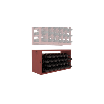 InstaCellar - 6 Column Bin Extender in Knotty Alder Cherry stained with WineSafe™ Satin Sealant