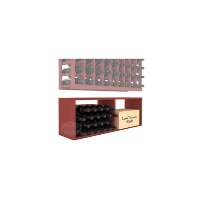 InstaCellar - 9 Column Bin Extender in Ponderosa Pine Cherry stained without WineSafe™ Satin Sealant