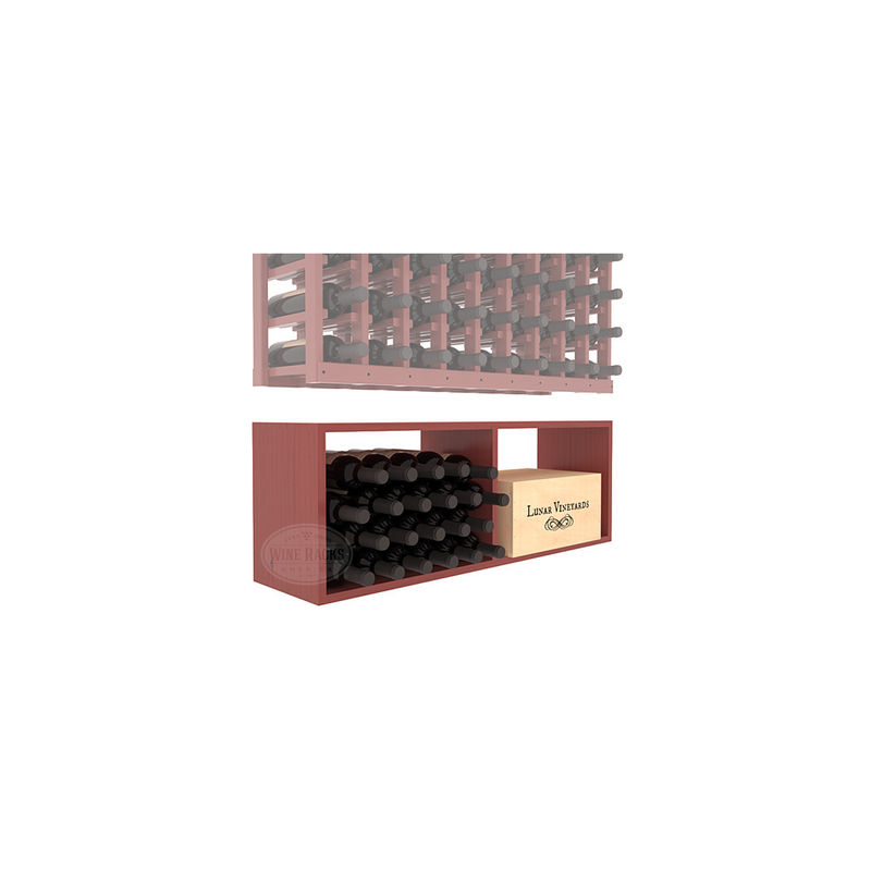 InstaCellar - 9 Column Bin Extender in Ponderosa Pine Cherry stained with WineSafe™ Satin Sealant
