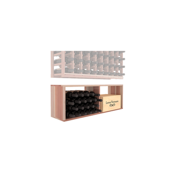 InstaCellar - 9 Column Bin Extender in Premium Redwood Unstained with WineSafe™ Satin Sealant