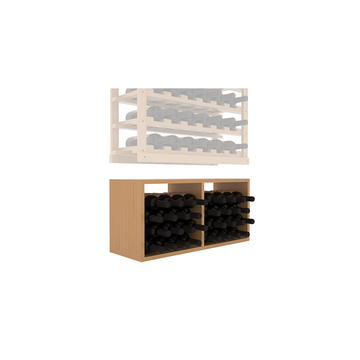 InstaCellar - Baker Bin Extender in Ponderosa Pine Oak stained with WineSafe™ Satin Sealant