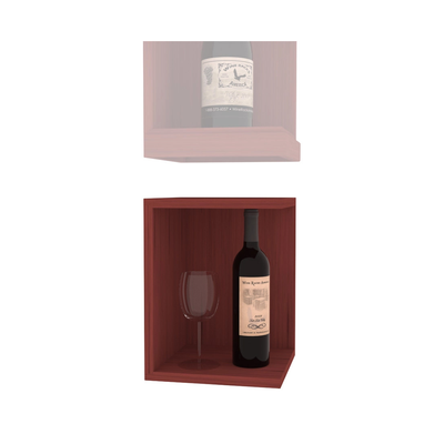 InstaCellar - Quarter Round Bin Extender in Grand Mahogany Cherry stained without WineSafe™ Satin Sealant