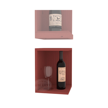 InstaCellar - Quarter Round Bin Extender in Ponderosa Pine Cherry stained without WineSafe™ Satin Sealant