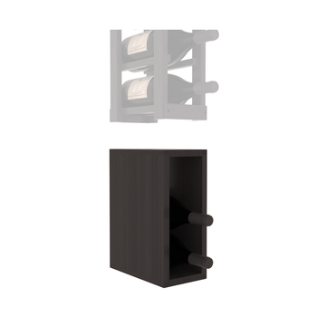 InstaCellar - 1 Column Magnum Bin Extender in Grand Mahogany Black stained with WineSafe™ Satin Sealant