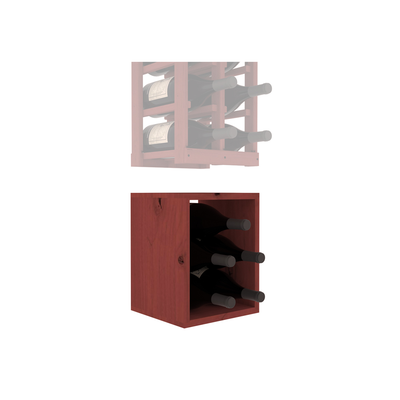 InstaCellar - 2 Column Magnum Bin Extender in Knotty Alder Cherry stained without WineSafe™ Satin Sealant