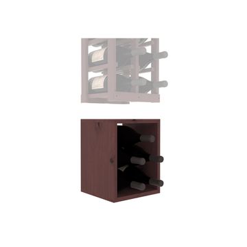 InstaCellar - 2 Column Magnum Bin Extender in Knotty Alder Walnut stained with WineSafe™ Satin Sealant