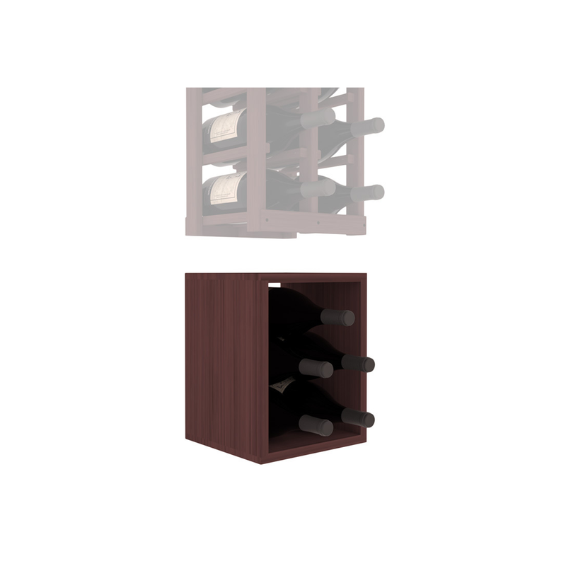 InstaCellar - 2 Column Magnum Bin Extender in Grand Mahogany Walnut stained without WineSafe™ Satin Sealant