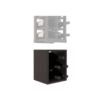 InstaCellar - 2 Column Magnum Bin Extender in Grand Mahogany Black stained with WineSafe™ Satin Sealant