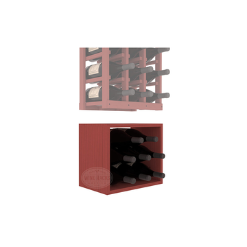 InstaCellar - 3 Column Magnum Bin Extender in Ponderosa Pine Cherry stained without WineSafe™ Satin Sealant