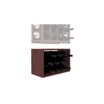 InstaCellar - 4 Column Magnum Bin Extender in Knotty Alder Walnut stained without WineSafe™ Satin Sealant