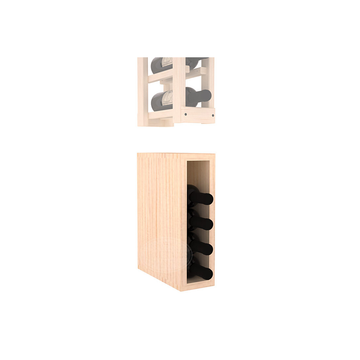 InstaCellar - Split Bin Extender in Ponderosa Pine Unstained without WineSafe™ Satin Sealant