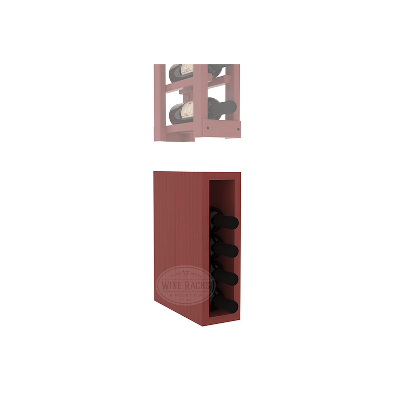 InstaCellar - Split Bin Extender in Ponderosa Pine Cherry stained with WineSafe™ Satin Sealant