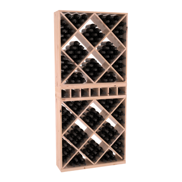 InstaCellar - Magnum Cubby/Cube Combo in Knotty Alder Unstained with WineSafe™ Satin Sealant